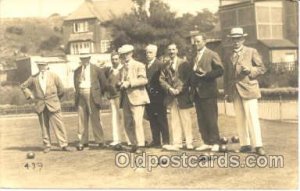 Lawn Bowling Writing On Back 