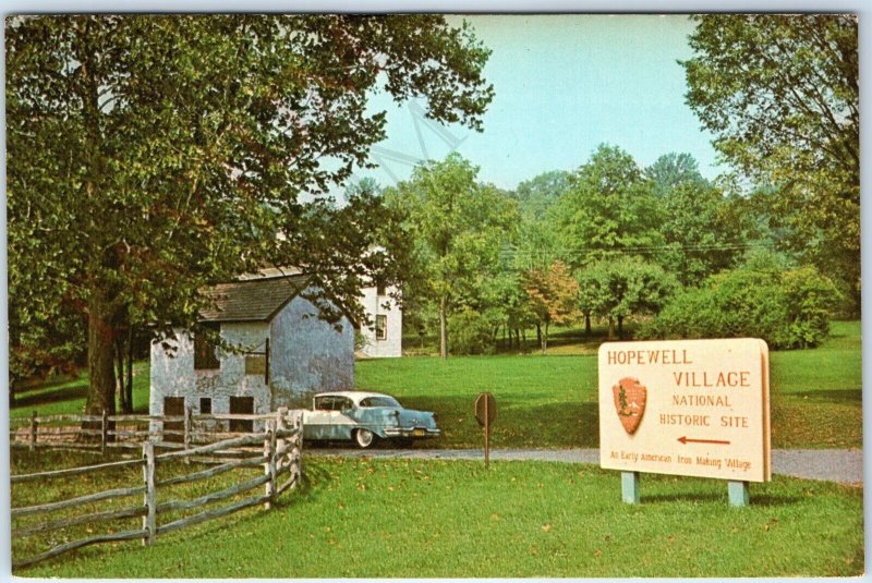 c1960s Near Birdsboro, PA Hopewell Village #5 Postcard Stratton Karahalias A177