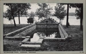 Goshen Indiana IN Allshouse Pool Vintage Postcard