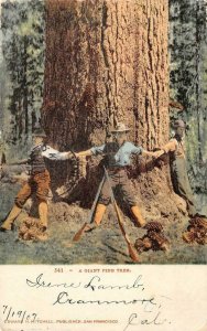 A GIANT PINE TREE Rifles 1907 Cranmore, CA Mitchell Vintage Postcard