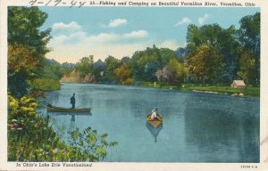 Fishing, Camping, Boating on Vermilion River - Vermilion, Ohio - Linen