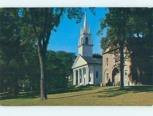 Unused Pre-1980 CHURCH SCENE Wiscasset Maine ME L3601