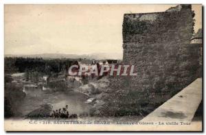 Old Postcard Sauveterre de Bearn The Gave d & # 39oloron the old tower