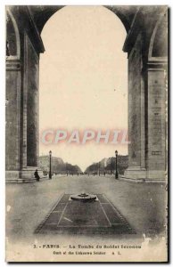 Old Postcard Paris Tomb Of Unknown Soldier Army