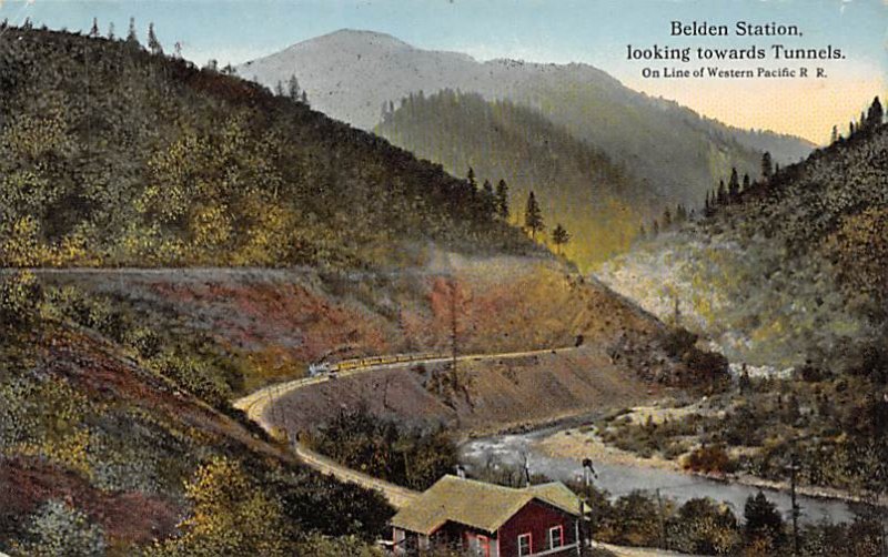 Belden Station, looking towards Tunnels Utah Train Unused 