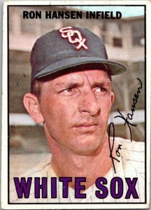 1967 Topps Baseball Card Ron Hansen Chicago White Sox sk2136