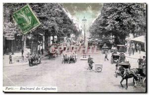 Paris Boulevard des Capucines Post Card Old