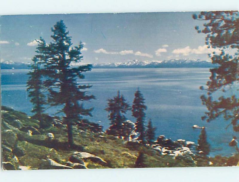 1940's LAKE SCENE Lake Tahoe California CA hp6192