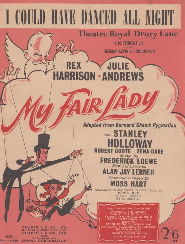 I Could Have Danced All Night My Fair Lady 1940s Sheet Music