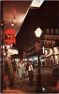 Postcard New Orleans - Bourbon Street