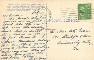 FL, Indian Rocks Beach, Florida, Gulf of Mexico, Postmark 1950