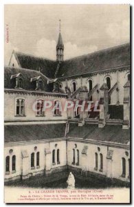 Old Postcard La Grande Trappe Pres Mortague Taking Of Statue Of Virgin