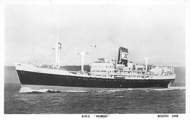 RMS Hubert Booth Line Ship Typing on back 