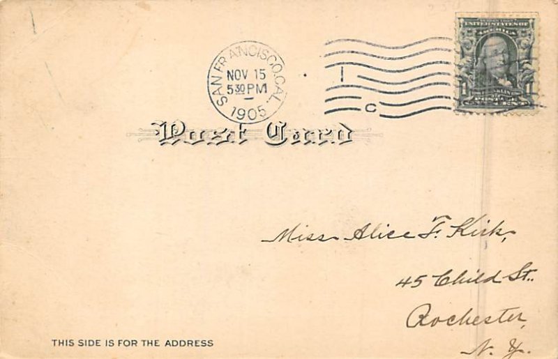 Tennis Grounds, Golden Gate Park San Francisco California Postcard