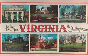 Greetings From Virginia - The Old Dominion State - pm 1970