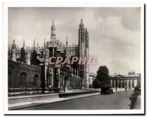 Postcard Modern Cambridge Chapel and senate house kings college cambridge