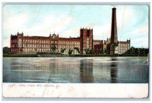c1905 Sibley Cotton Mill Factory Building Lake River Augusta Georgia GA Postcard