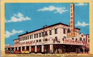 Pioneer Club and Cocktail Lounge Las Vegas Nevada Postcard PC491