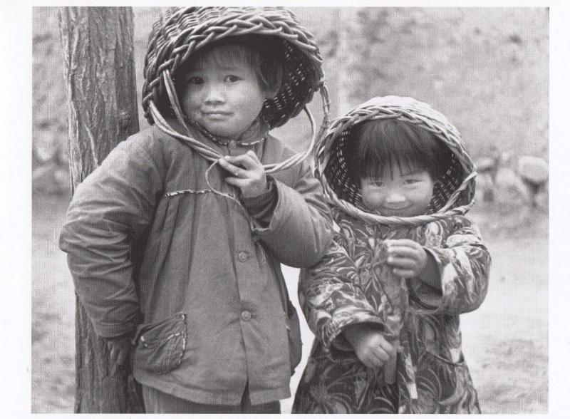 The Peoples Republic Of China Chinese Childrens Basket Fashion Photo Postcard