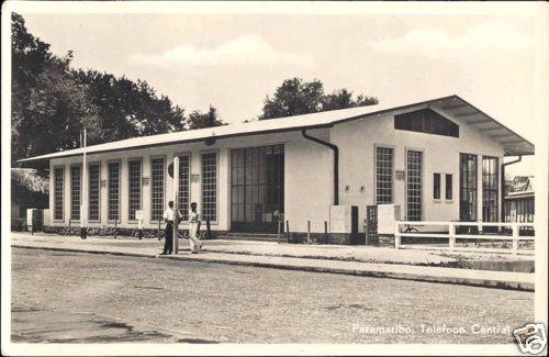 suriname, PARAMARIBO, Telephone Exchange (1950s) RPPC