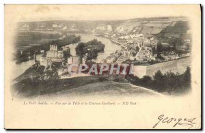 Old Postcard The Little Andely City View and Chateau Gaillard