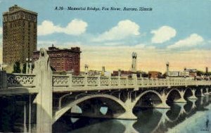 Memorial Bridge - Aurora, Illinois IL