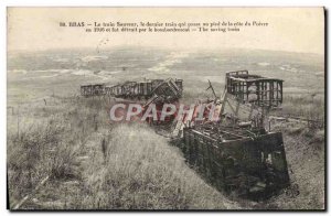 Old Postcard The Savior Arm Last Train the train Passa at the foot of the coa...