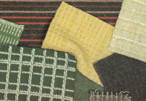 1930s Welsh Dress Upholstery Tweeds Exhibition Postcard