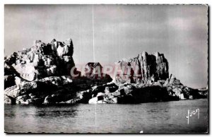 Old Postcard Island Brehat Rocks Guersida