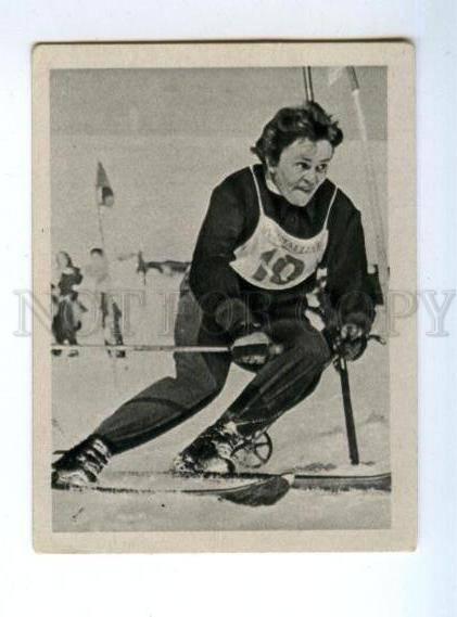 166987 VII Olympic MARIA KOWALSKA alpine skier CIGARETTE card