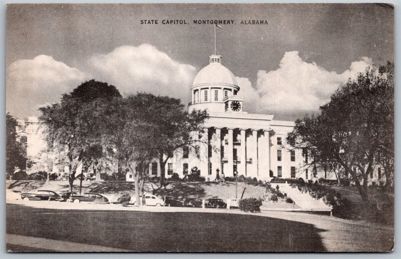 Vtg Montgomery Alabama AL State Capitol 1940s View Mayrose Co Postcard