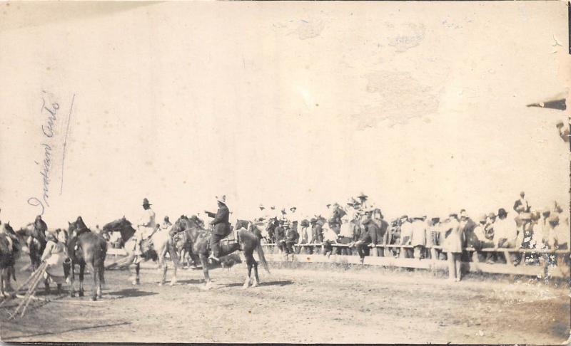 E47/ Native American Indian Real Photo RPPC Postcard c1910 Horses Show Crowd 7