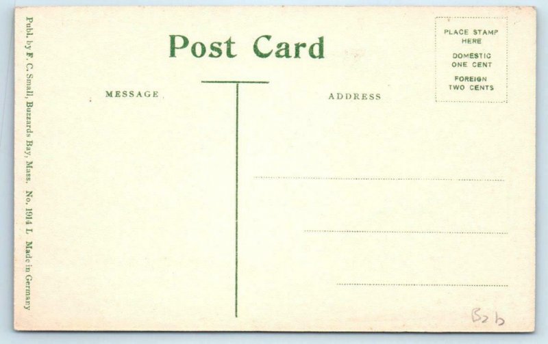 BOURNE, Massachusetts MA ~ HIGH SCHOOL Barnstable County c1910s Postcard