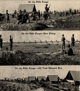 US Army Postcard - Army Engineers - 1903 Springfield Rifle - World War 1  WW1