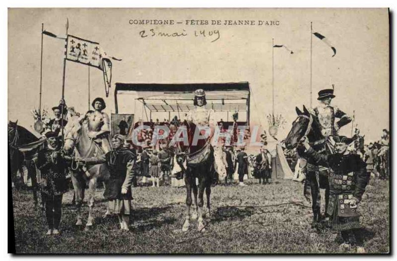 Old Postcard Fetes de Jeanne d & # 39Arc Compiegne