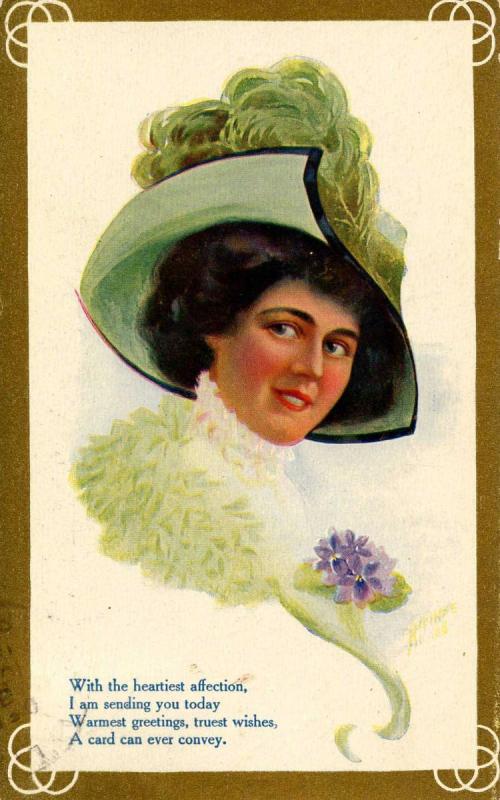 Lady in Green.     Artist: A. Heinze