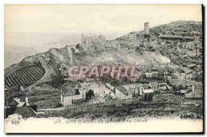 Old Postcard Cote D & # 39Azur La Turbie Vue Generale