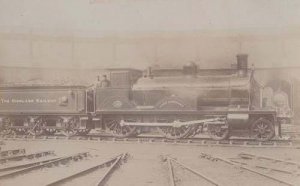 Highland Railway Loch Langhart Old Antique Rail Train Real Photo Postcard