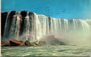 Horseshoe Falls Niagara Ontario Canada Postcard PM Clean Cancel WOB Note 4c  