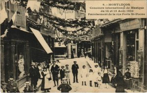 CPA Concours Musique MONLUCON - Pavoisement de la rue Porte St-Pierre (125554)