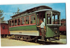 Kennebunkport ME Vintage Postcard Seashore Trolley Museum Boston Transit #1059