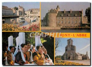 Modern Postcard Picturesque Brittany Pont L'Abbe Capital Bigouden Bigouden su...