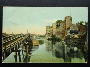 Nottinghamshire NEWARK ON TRENT Castle & Footbridge c1914 Postcard by Frith