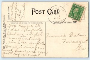 1910 Cedar Rapids Iowa Postcard First Presbyterian Church Chapel St. Paul Method