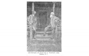 John Burroughs & Hentry Ford in Roxbury, New York