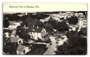 Bird's-Eye View of Mauston, WI Postcard *7E(2)3