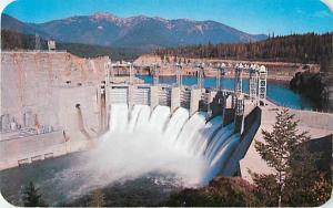 Cabinet Gorge Dam on Clarksfork River North Idaho ID Chrome