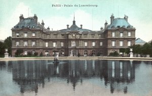 Vintage Postcard Palais Du Luxemburg Royal Residence in Paris France