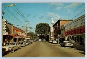 ANTIGONISH, Nova Scotia Canada ~ MAIN STREET Business District c1960s Postcard