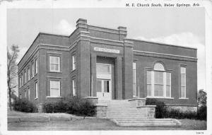 HEBER SPRINGS, AR Arkansas  M E CHURCH SOUTH Cleburne County  c1920's Postcard